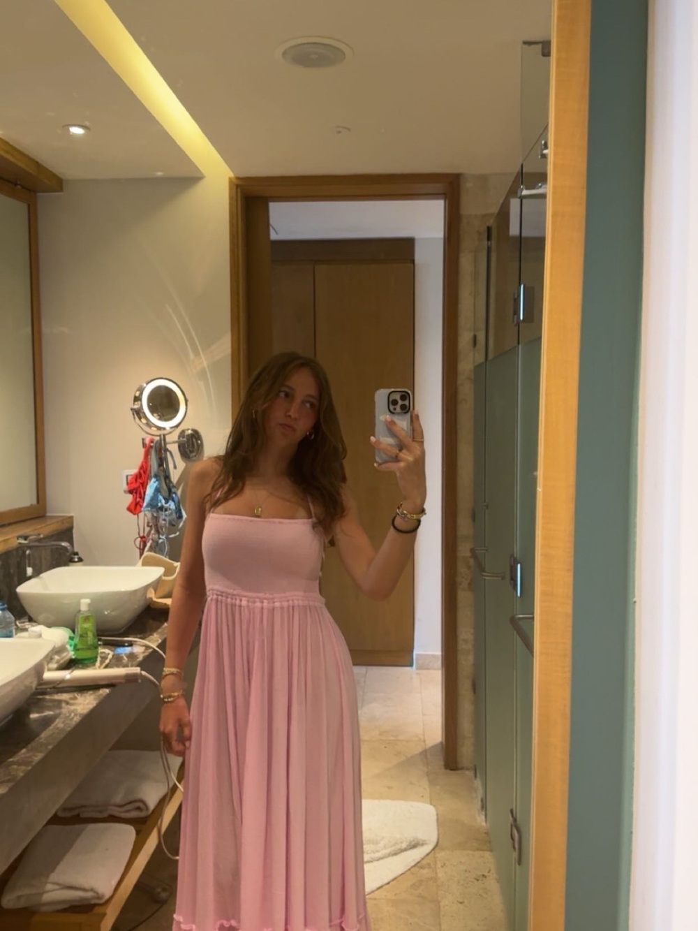 Light Pink Maxi Dress free people